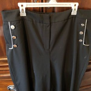 Eloquii cropped black pants
